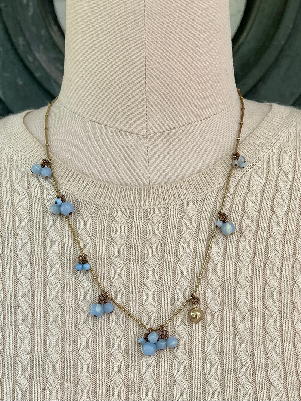 Furla Modern Asymmetrical Bead Necklace